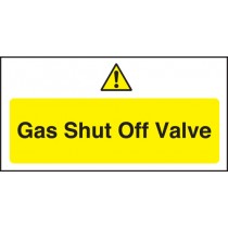 Gas shut off valve: Semi-Rigid Notice