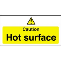 Caution hot surface: Self Adhesive Vinyl Notice