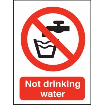 Not drinking water: Self Adhesive Vinyl Notice
