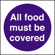 Hot food display temprature: Self Adhesive Vinyl Notice