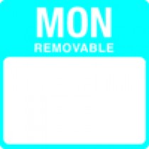 Removable Monday 25mm square. 1000 per roll. 