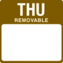 Removable Thursday 25mm square. 1000 per roll. 