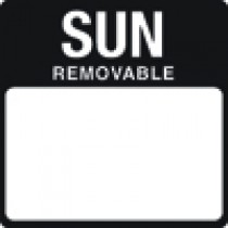 Removable Sunday 25mm square. 1000 per roll. 
