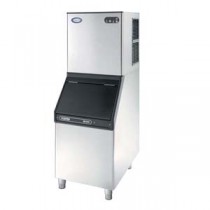 F132 Modular Ice Cuber Unit that produces 26x26x26mm Cubes at 130kg output per 24hours complete with a SB100 Bin