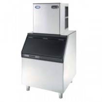 F132 Modular Ice Cuber Unit that produces 26x26x26mm Cubes at 130kg output per 24hours complete with a SB150 Bin