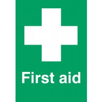 First aid: Self Adhesive Vinyl Notice