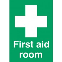 First aid room: Self Adhesive Vinyl Notice