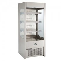 Foster Slim 700 Multideck with Nightblind and glass end panels. Exceptional capacity, small footprint.