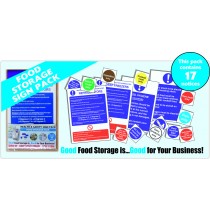 Food Storage Sign Pack. (17 notices)