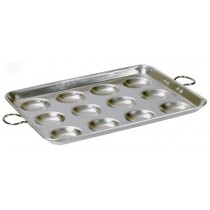 Aluminium Egg Fryer / 12 indents : 5" x 1 / 125mm x 25mm.