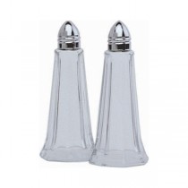 Glass Lighthouse Salt Shaker Silver Top