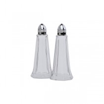 Glass Lighthouse Pepper Shaker Silver Top