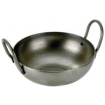 Black Iron Balti Dish : 6" x 1 3/4 / 150mm x 45mm.