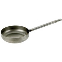 Black Iron Omelette Pan / Tubular Handle : 9" x 1" (top). 230mm x 30mm(top).