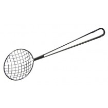 Stainless Steel Chip Lifter 4x4 wire : 5" Dia. x 15 1/2" Handle. 125mm Dia. / x 395mm Handle.