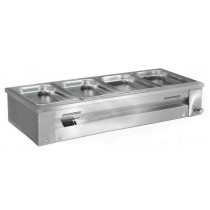 Inomak Gastronorm Bain Marie with wet well - Open Type Counter Top Mode