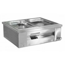 Inomak Gastronorm Bain Marie with wet well - Open Type Counter Top Mode