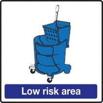 Low risk area: Self Adhesive Vinyl Notice