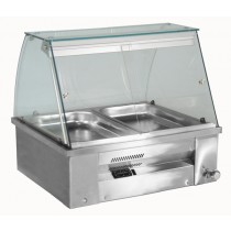 Inomak Gastronorm Bain Marie with wet well - Display Case Counter Top
