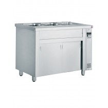 Inomak Gastronorm Bain Marie with wet well - Open Type Ambient Base Mode