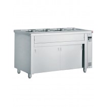 Inomak Gastronorm Bain Marie with wet well - Open Type Ambient Base Mode