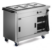 P6B3 Panther 670 Series Hot Cupboard With Bain Marie Tops | 2.8Kw - 3 x 1/1GN