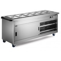 P8B6 Panther 800 Series Hot Cupboard With Bain Marie Tops | 5.2Kw - 6 x 1/1GN