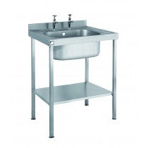 Single Bowl No Drainer sink