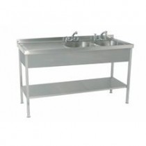 Double Bowl Single Drainer 
