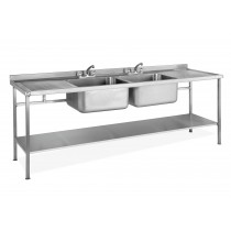 Double Bowl Double Drainer Sink
