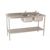 Double bowl single drainer (right)