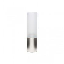Stainless Steel with a Frosted Glass Table Lamp - 19cm