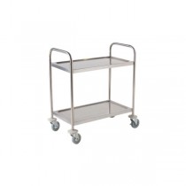 Stainless Steel Trolley 85.5H x 53.5 x 93-2 Shelves