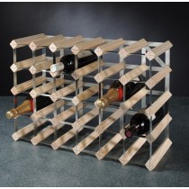 72 BOTTLE WINE RACK : 32"h x 32"w x 9"d. 810mm x 810mm x 230mm.