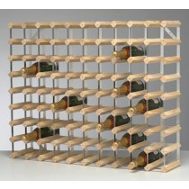 90 BOTTLE WINE RACK : 32"h x 39 1/2" w x 9"d. 810mm x 1000mm x 230mm.