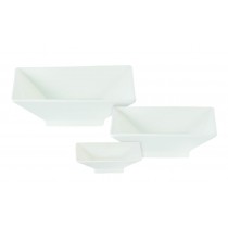 Xtras Footed Trumpet Square Bowl