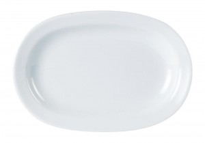 Porcelite Rimmed Deep Oval Plate