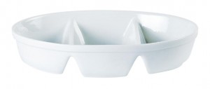 Oven To Tableware Oval Three Division Dishes