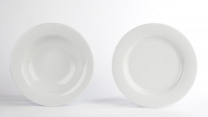 Porcelite Banquet Wide Rim Plate