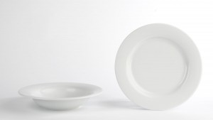 Porcelite Banquet Winged Pasta Plate
