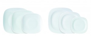Mimoza Square Coupe Shape Plate