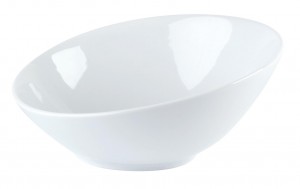 Porcelite Angled Bowl