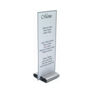 Menu Stand Stainless Steel 3" x 3"