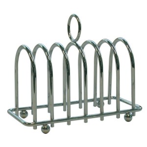Chrome Horseshoe 6 Slice Toast Rack