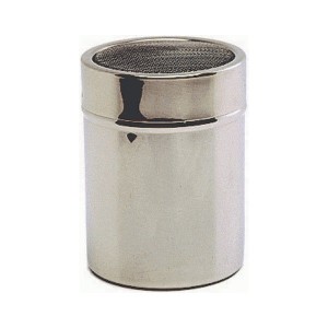 Stainless Steel Shaker With Mesh Top. (Plastic Cap)