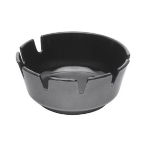 Melamine Deep Ashtray Black 100mm Dia.