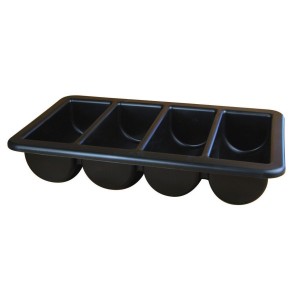 Cutlery Tray/Box Full Size Black 13" x 21"