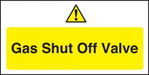 Gas shut off valve: Semi-Rigid Notice