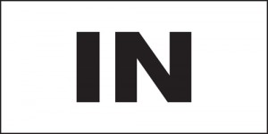 Door Sign - In: Self Adhesive Vinyl Notice