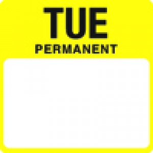 Freezer Labels - Tuesday: 500 per roll